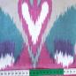 Preview: PINK HEART Usbekischer Ikat Stoff